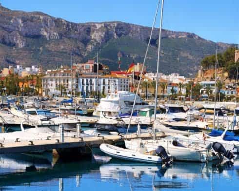 Foto van de haven van Denia