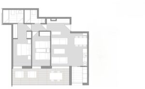 Plattegrond appartement in Javea
